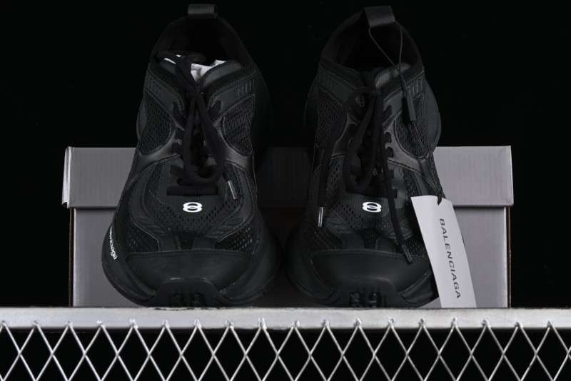 Balenciaga Circuit Lightweight Distressed Print Round Toe Fashion Casual Sneakers - WFLGY1000