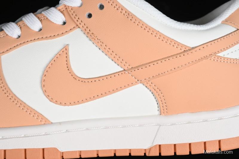 Nike Dunk Low "Harvest Moon" SB Skateboarding Shoes in Beige Orange - DD1503-114