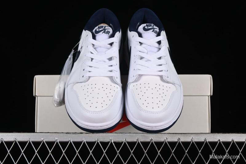 Nike Air Jordan 1 Low '85 Metallic Blue Retro Sneakers - FB9933-141