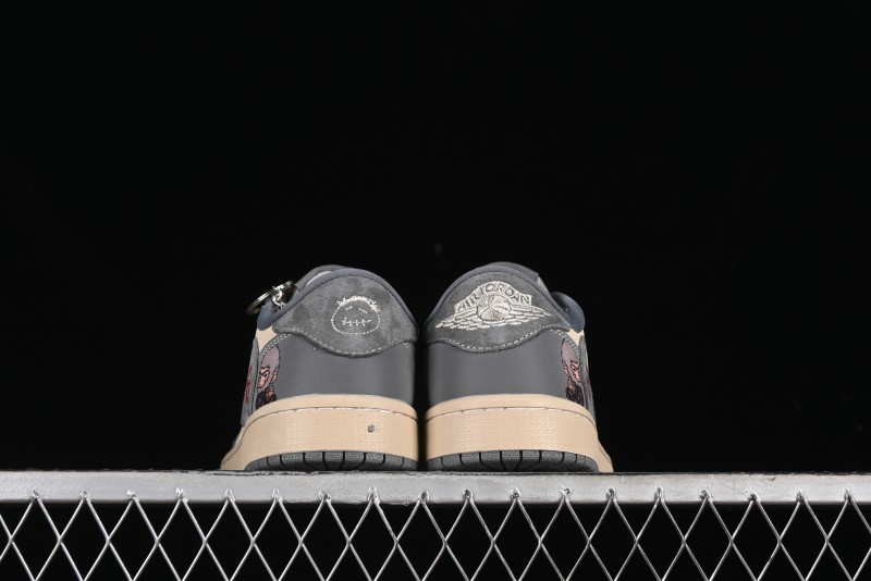 Nike Travis Scott x Fragment Design x Air Jordan 1 Low OG SP AJ1 Retro Sneakers - CH6336-013