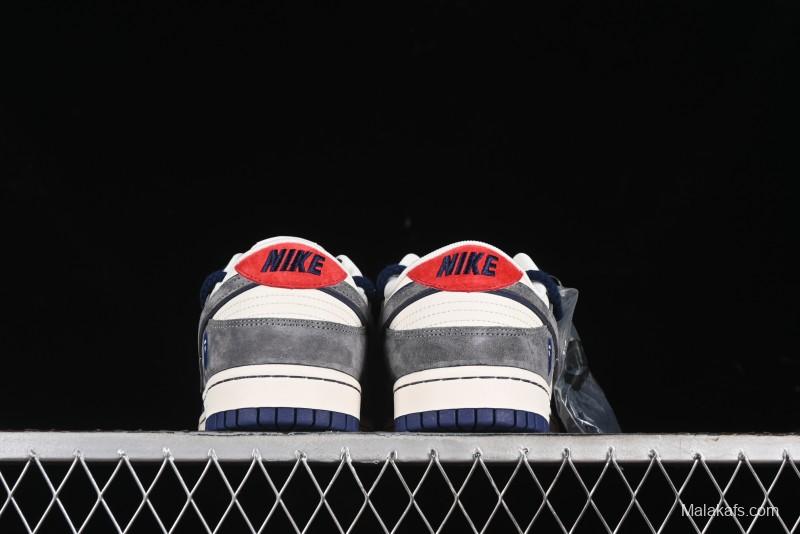 Nike SB Dunk Low BAPE Collaboration - Strap Multi-Color Grey Swoosh Anniversary Custom Low-Top Casual Sneakers - SJ2068-278