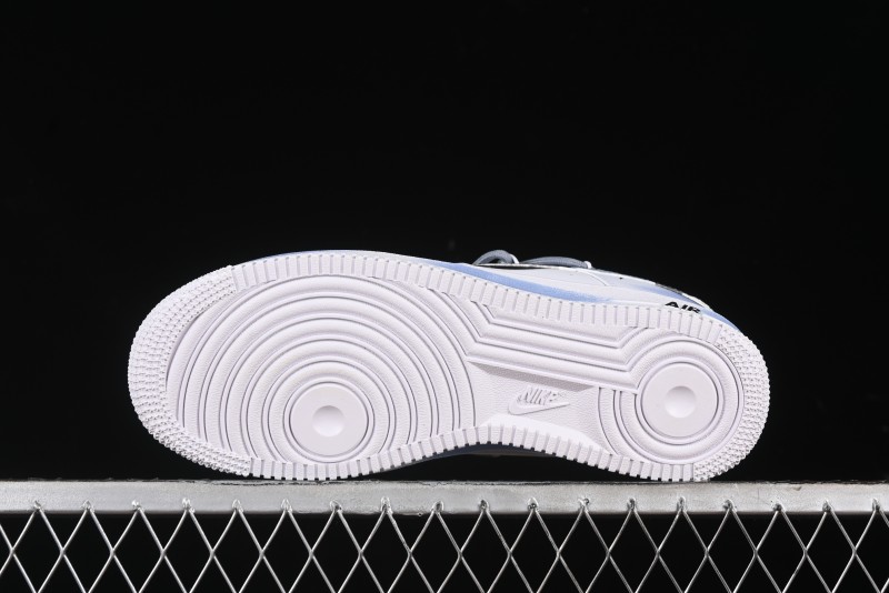 Nike Air Force 1 '07 Low Anime Theme Purple-Blue Spray Custom Casual Sneakers - ZH0316-029