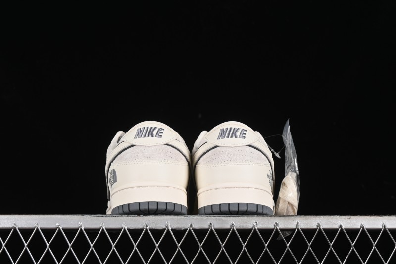Nike SB Dunk Low The North Face Collaboration - Cement Grey Pig Anniversary High-End Custom Low-Top Casual Skate Shoes - XX2025-326