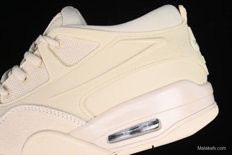 Nike Air Jordan 4 Remastered Retro Sneakers in White Grey - FQ7940-200