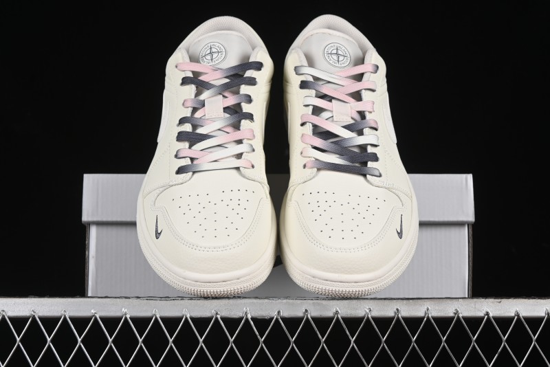 Nike Air Jordan 1 Low Retro Basketball Shoes Stone Island Collaboration - DC2024-025