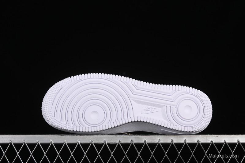 Nike Air Force 1 '07 Low Black Gold Swoosh Casual Sneakers - CT1990-001