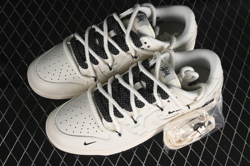 Nike SB Dunk Low Stussy Anniversary Custom Low-Top Casual Sneakers - SJ2068-276