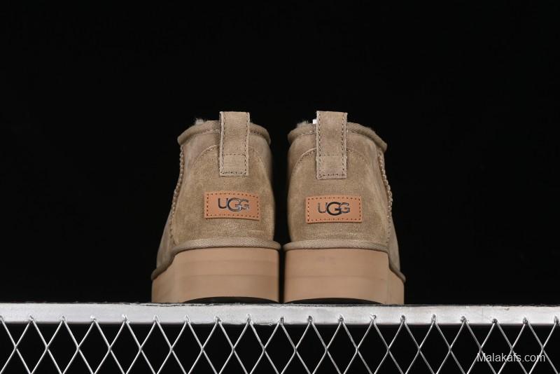 UGG Classic Ultra Mini Platform 3CM Wool Short Boots with TREADLITE Technology - 1135092