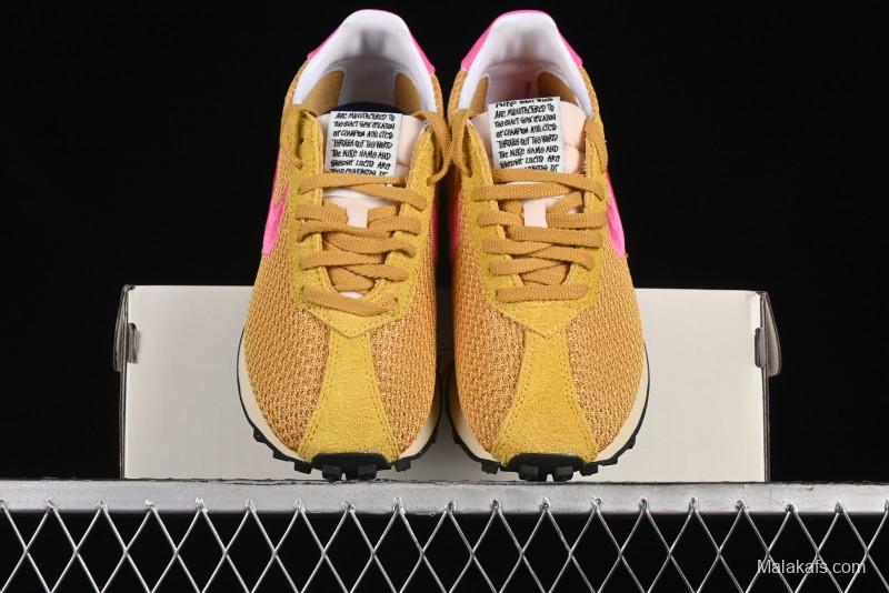 Stussy x Nike Roshe Run LD-1000 Comfortable Versatile Non-Slip Durable Waffle Low-Top Casual Running Shoes - FQ5369-700