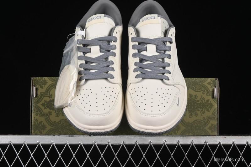 Nike Travis Scott x Fragment Design x Air Jordan 1 Low OG SP AJ1 Low Top Casual Sneakers - DM6688-607