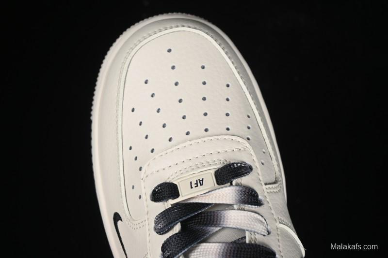 Nike Air Force 1 '07 Low Supreme Collaboration - White Black Two-Tone Low-Top Casual Sneakers - BB7577-217