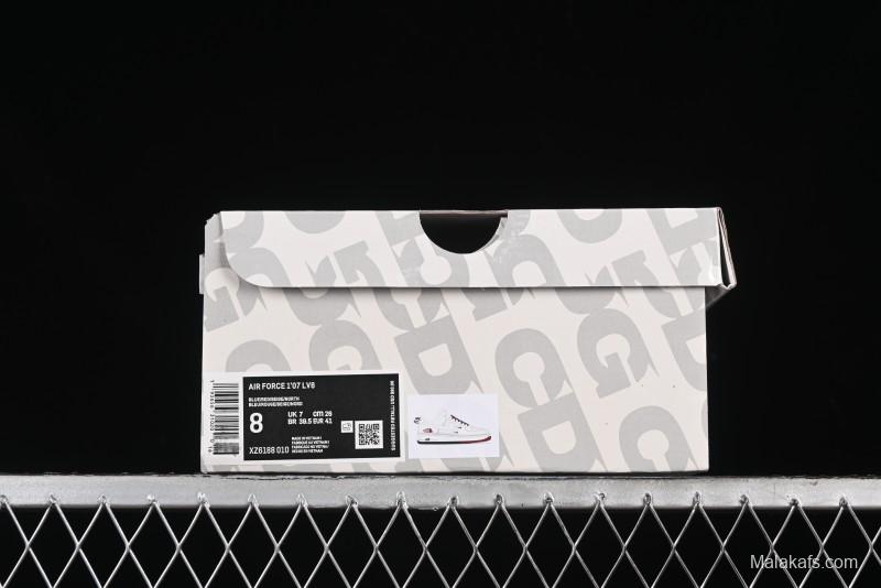 Nike Air Force 1 '07 Low The North Face Collaboration - White Red Blue Color Block Low-Top Casual Sneakers - XZ6188-010