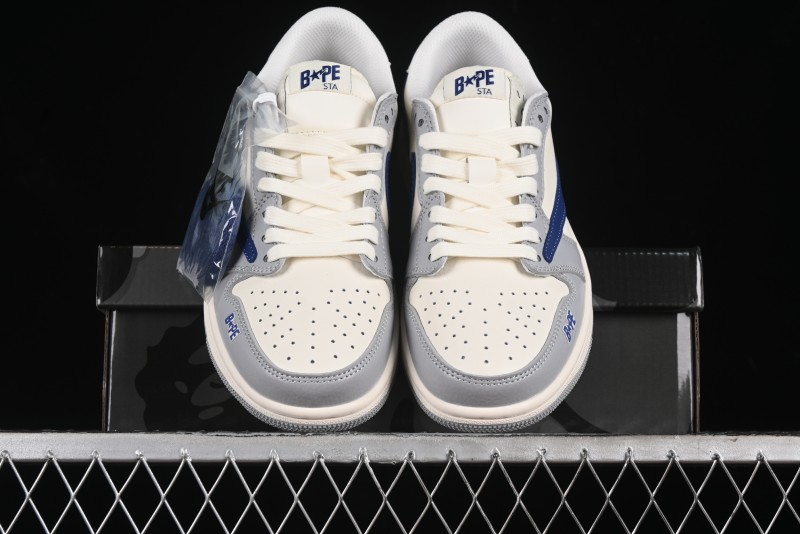 Nike Travis Scott x Fragment Design x Air Jordan 1 Low OG SP AJ1 Bape Collaboration - LJ5188-021