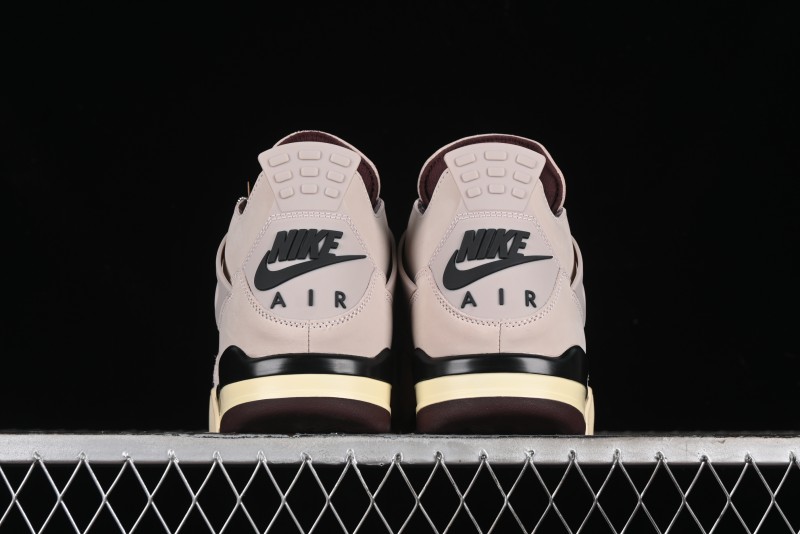 Nike A Ma Maniere x Air Jordan 4 Retro "Fossil Stone" Sneakers - FZ4810-200