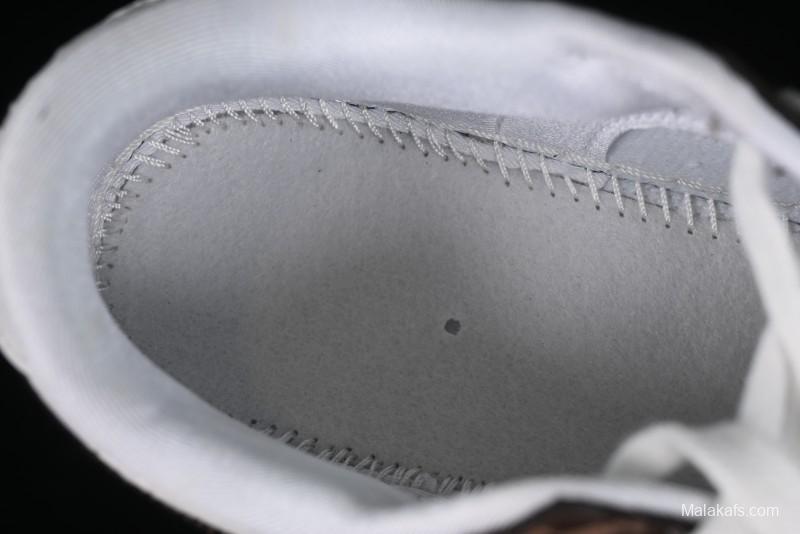 Nike SB Dunk Low LV Collaboration - Embossed White Brown Print Anniversary High-End Custom Low-Top Casual Sneakers - DQ1098-360