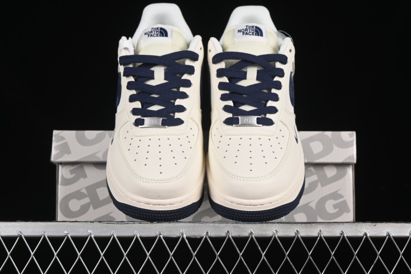 Nike Air Force 1 '07 Low The North Face Collaboration - White Blue Red Casual Sneakers - XZ6188-016