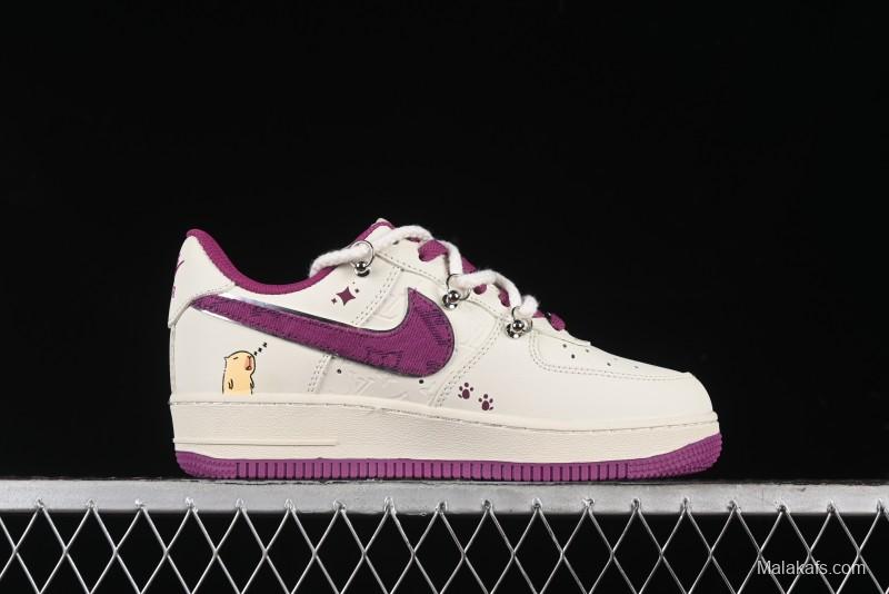 Nike Air Force 1 '07 Low x Capybara "Flute Blowing Boy" Casual Lace-Up Sneakers - LV0506-660