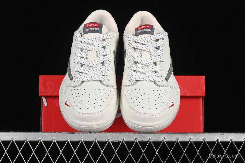 Nike Travis Scott x Fragment Design x Air Jordan 1 Low OG SP AJ1 Supreme Balenciaga Collaboration - JH6088-6