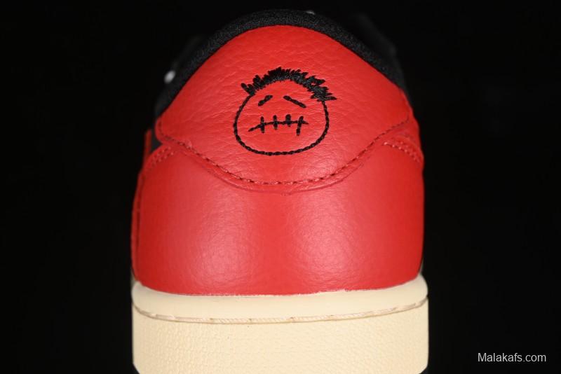 Nike Travis Scott x Air Jordan 1 Low OG AJ1 Reverse Swoosh Sneakers - DM7866-061