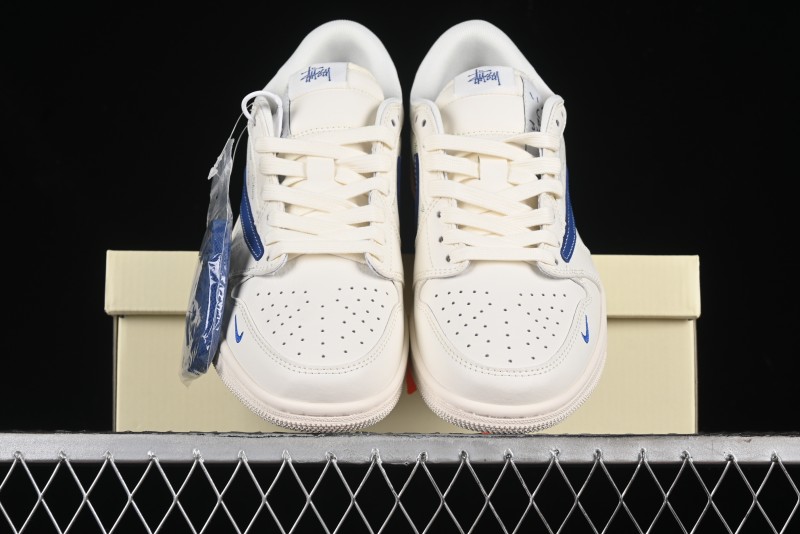 Nike Travis Scott x Fragment Design x Air Jordan 1 Low OG SP AJ1 Retro Sneakers - SJ2068-117