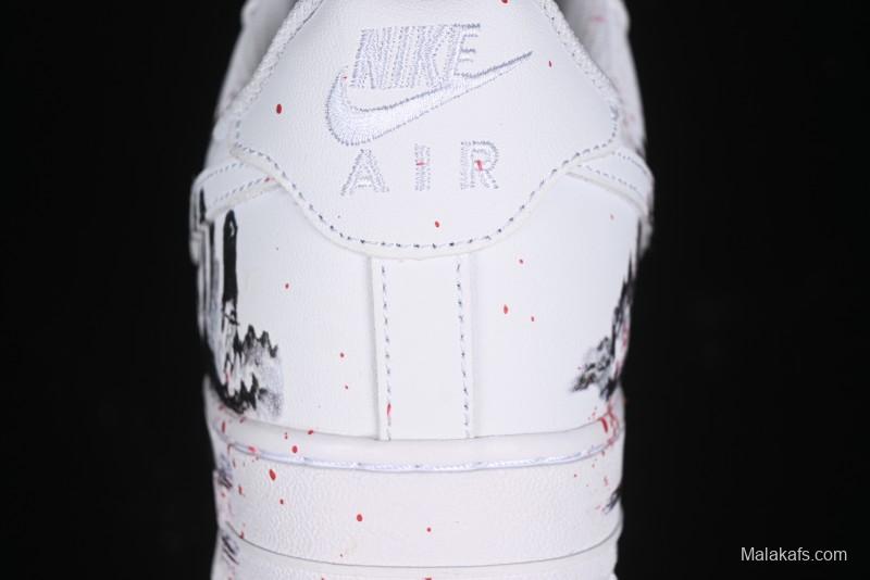 Nike Air Force 1 '07 Low Black Myth Wukong Custom Spray-Painted Gift Box Low-Top Casual Sneakers - ZH0316-045