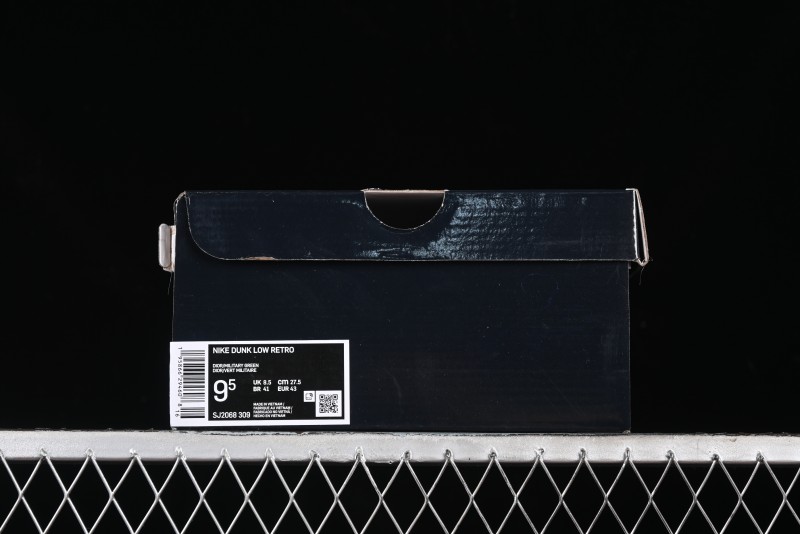 Nike SB Dunk Low Dior Collaboration - Strap Woven Green Check Anniversary High-End Custom Low-Top Casual Skate Shoes - SJ2068-309