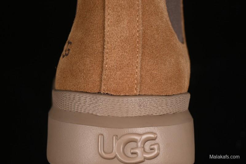UGG Burleigh Chelsea Winter Snow Boots for Men with Lightweight Anti-Slip Sole and Genuine Wool Leather - 1152050