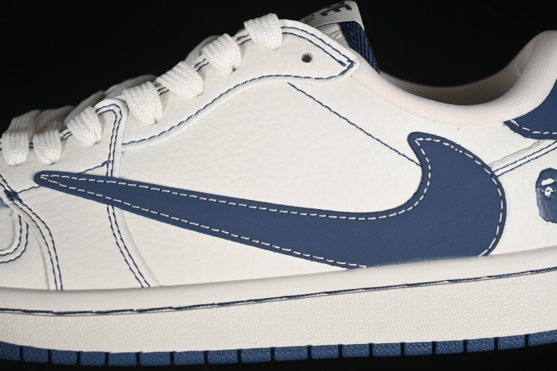 Nike Travis Scott x Fragment Design x Air Jordan 1 Low OG SP AJ1 Bape Collaboration - CH6336-008