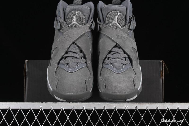 Nike Air Jordan 8 Retro "Cool Grey" Basketball Shoes - 305381-014