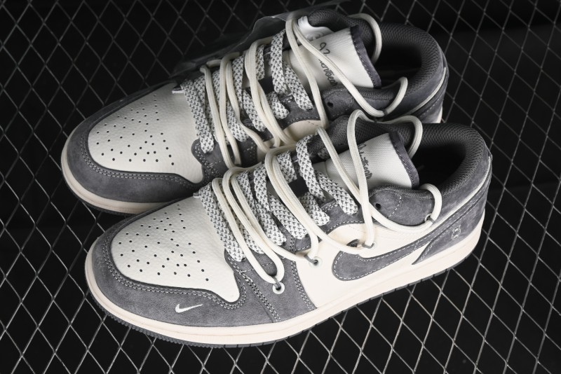 Nike Air Jordan 1 Low Retro Basketball Shoes with Custom Bear Collaboration - SJ9950-018