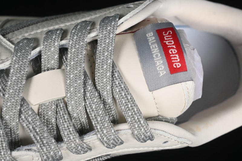 Nike Travis Scott x Fragment Design x Air Jordan 1 Low OG SP AJ1 Supreme Collaboration - Light Grey Denim Two-Tone Low-Top Casual Sneakers - JH6088-705