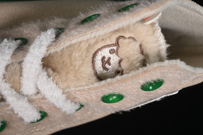 Converse Zoo Happy Pets Series High-Top Casual Sneakers with Plush Lining for Autumn Winter - A12768C