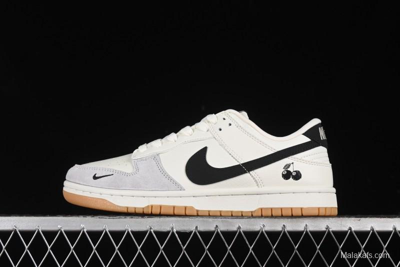 Nike SB Dunk Low Black 8 Collaboration - Beige Grey Black Gum Anniversary Custom Low-Top Casual Skate Shoes - CH6336-227