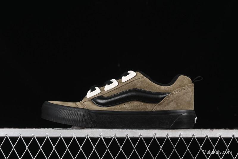 Vans Knu Skool DR Black Green New Series Chunky Sneakers - VN000CZU0BP