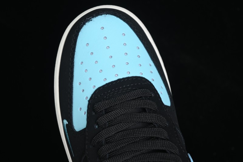 Nike Air Force 1 '07 Low Stussy Collaboration - Black Tiffany Low-Top Casual Sneakers - KK1988-030