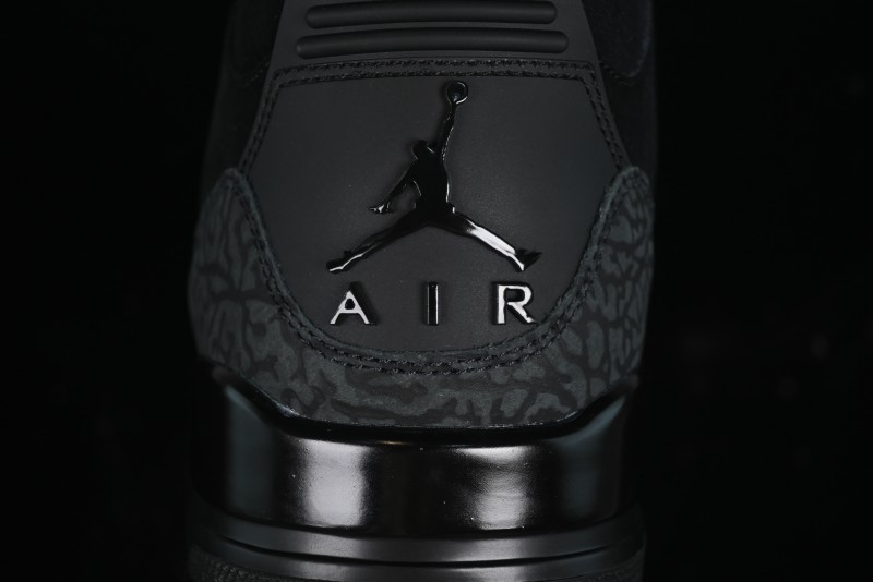 Nike Air Jordan 3 Retro Basketball Shoes Midnight Black - CT8532-001