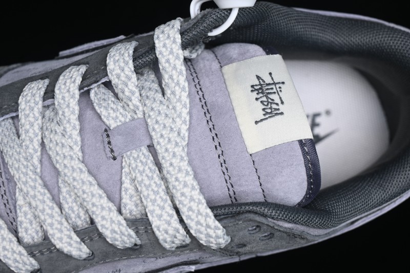 Nike SB Dunk Low Stussy Collaboration - Granite Grey Anniversary Custom Low-Top Casual Skate Shoes - XS1086-008