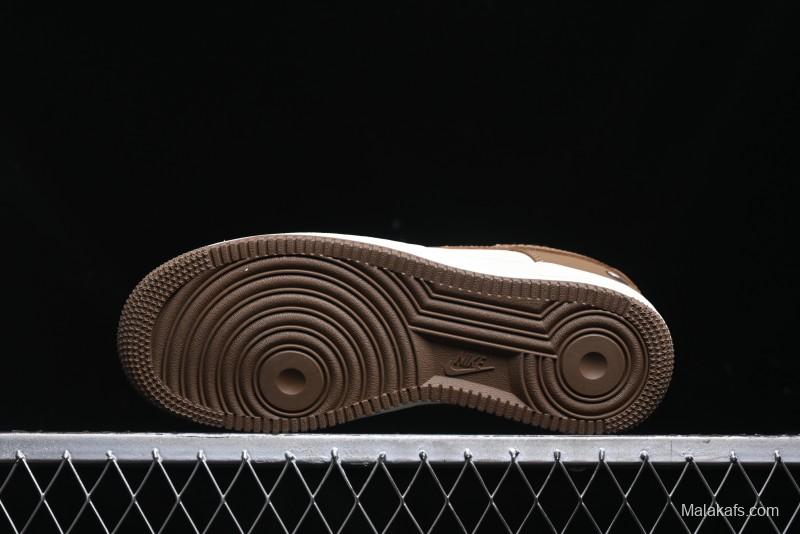 Nike Air Force 1 '07 Low Bape Collaboration - Brown Violent Bear Casual Sneakers - DF0188-013