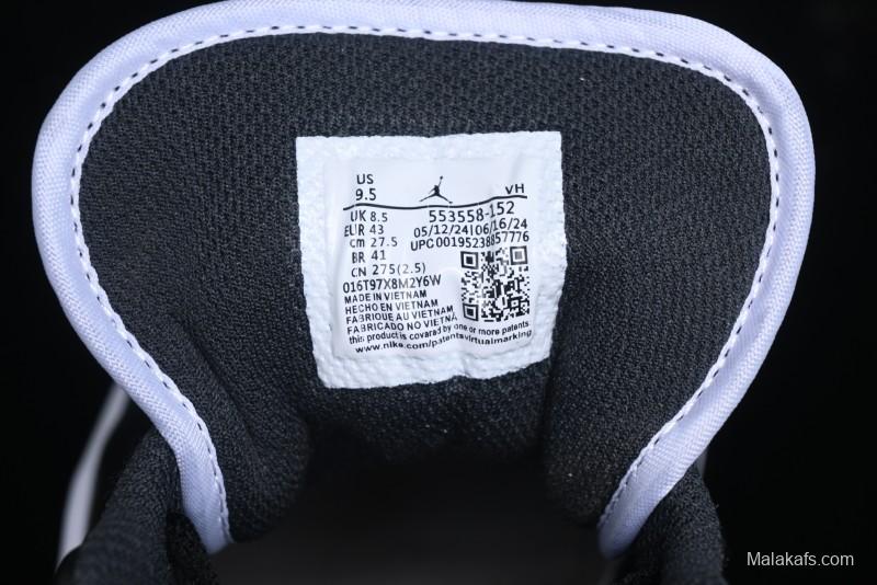 Nike Air Jordan 1 Low AJ1 Retro Casual Sneakers in Black/Brown - 553558-152