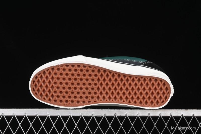 Vans Knu Skool Carbon Grey Black Green Low Top Retro Casual Vulcanized Sneakers - VN000D6CCI2