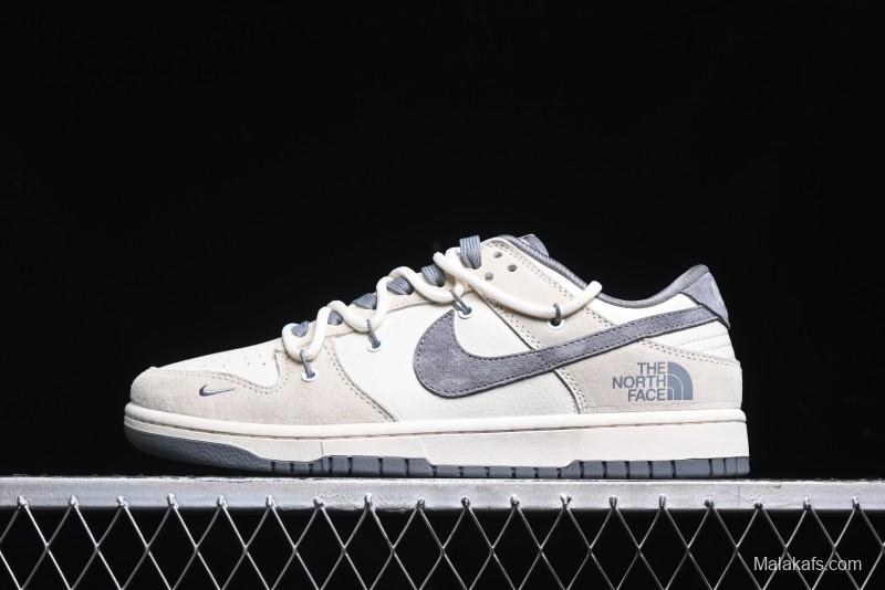 Nike SB Dunk Low The North Face Collaboration Anniversary Edition Customized Low-Top Casual Skate Shoes - DM6868-002