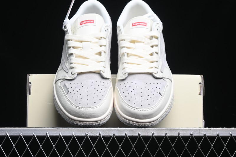 Nike Travis Scott x Fragment Design x Air Jordan 1 Low OG SP AJ1 Collaborative Sneakers - XS3086-004