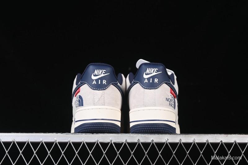 Nike Air Force 1 '07 Low Supreme The North Face Collaboration - Pig Eight Navy Blue Casual Sneakers - XZ6188-118