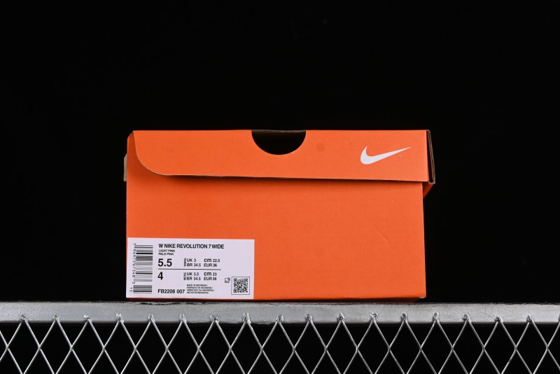 Nike Revolution 7 Wide Low-Top Running Shoes with Breathable Mesh and Durable Cushioning - FB2208-007