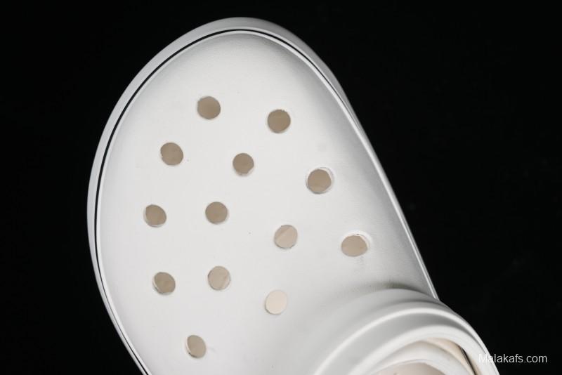 Crocs Crocband Platform Rainbow Comfortable Thick-Soled Clogs - B.D4