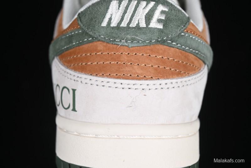 Nike SB Dunk Low Gucci Collaboration Anniversary High-End Custom Low-Top Casual Sneakers - DM6868-026