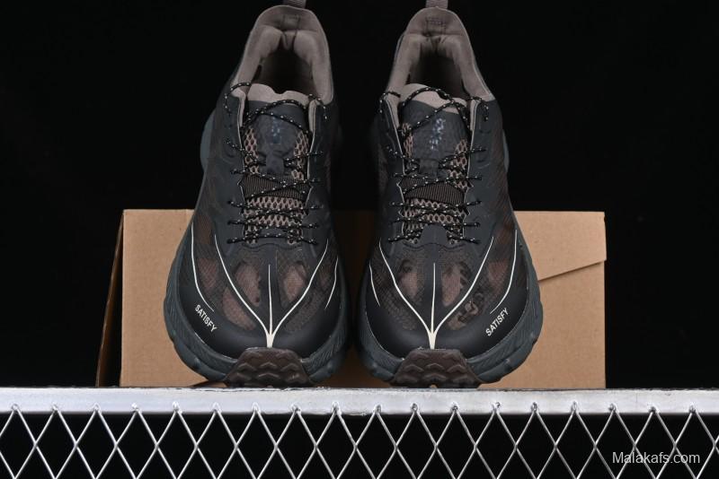 HOKA ONE ONE Satisfy Running Mafate Trail Low-Cut Cushioned Outdoor Hiking Shoes - 1157050 COFF