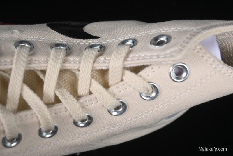 A Ma Maniere x Nike x Converse Chuck 70 High Top Sneakers with Leather and Velvet Swoosh Logo - A13388C