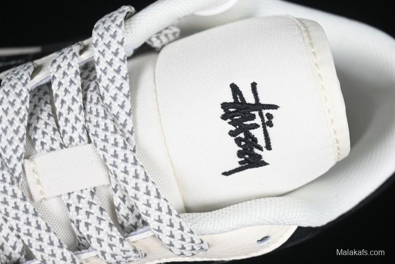 Nike Air Jordan 1 Low Retro Basketball Shoes Custom Stussy Black - FC1688-199