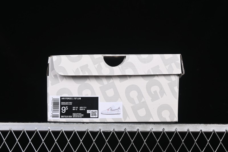 Nike Air Force 1 '07 Low The North Face Collaboration Beige Grey Red Label Casual Sneakers - BB7518-009